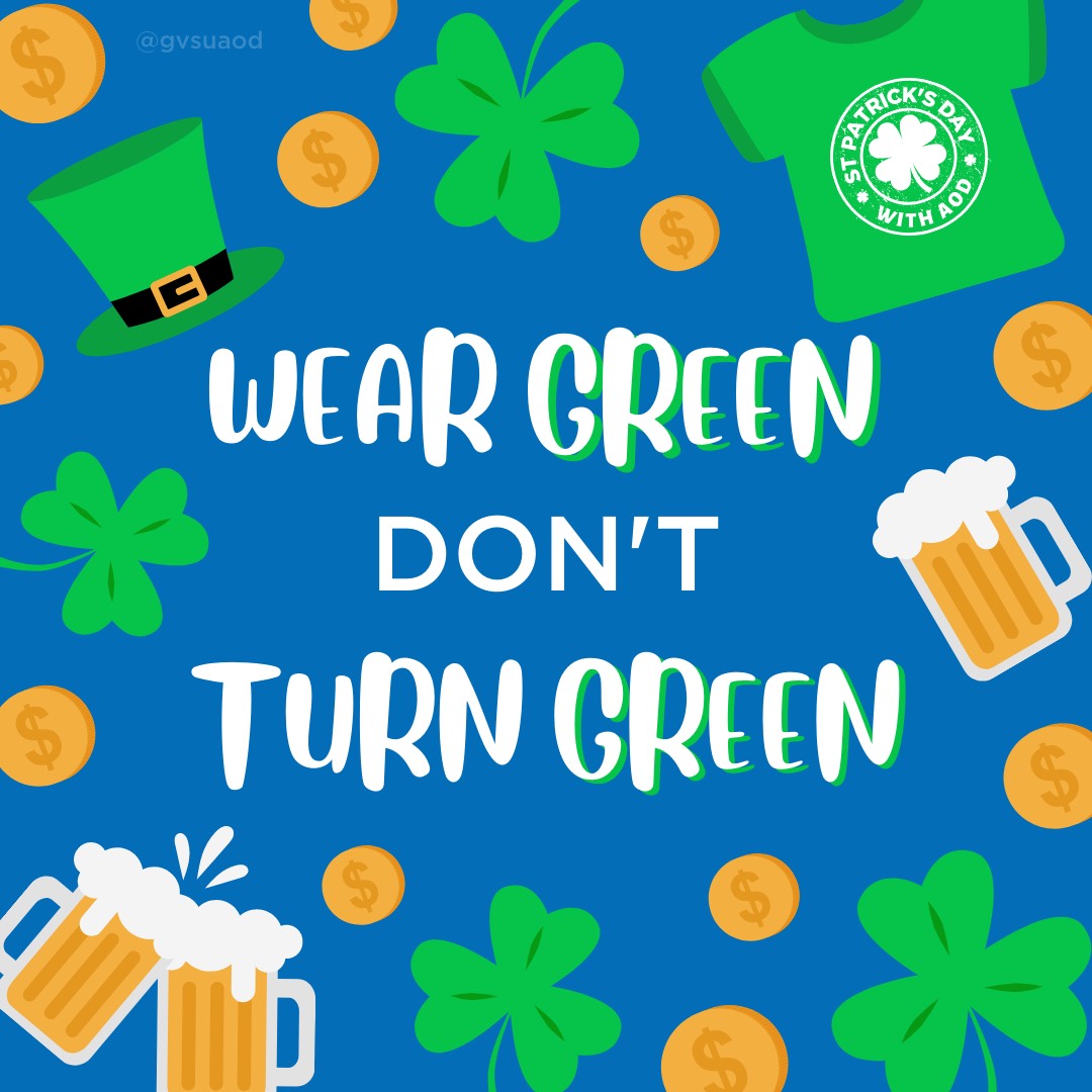 Wear green, don't turn green